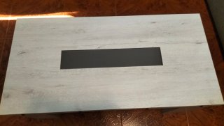 Mesa de centro elevable gris