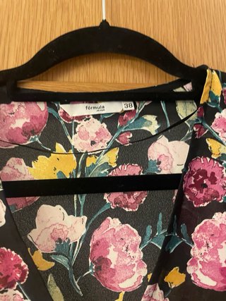 Blusa floral manga larga