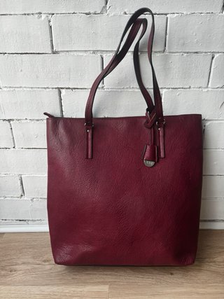 Bolso shopper burdeos