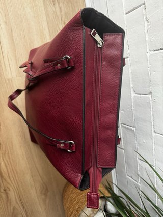 Bolso shopper burdeos