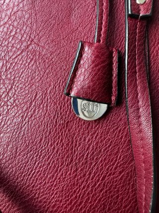 Bolso shopper burdeos