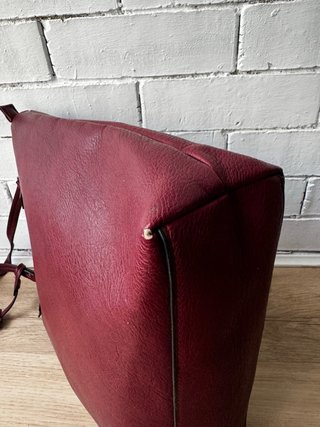 Bolso shopper burdeos