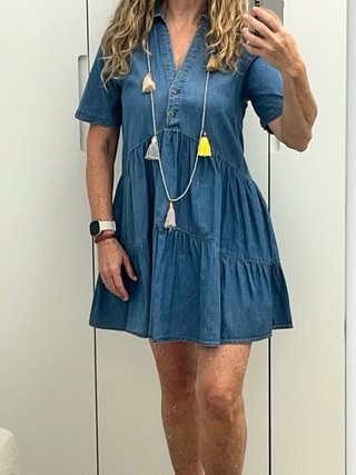 Vestido vaquero de Stradivarius
