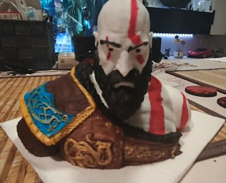 Kratos soporte mando Ps4 o Ps5 impreso 3D