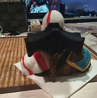 Kratos soporte mando Ps4 o Ps5 impreso 3D