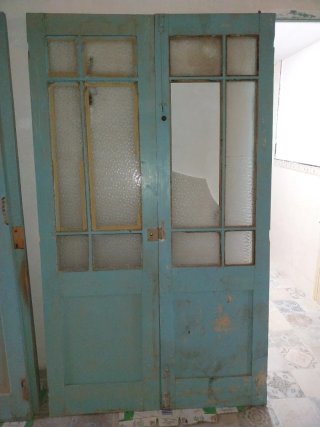 Puerta ínterior 2 hojas cristal