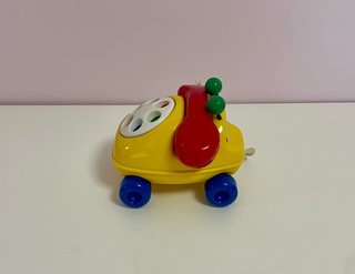 Teléfono de arrastre vintage 90s