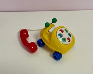 Teléfono de arrastre vintage 90s