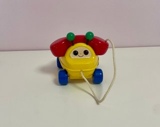 Teléfono de arrastre vintage 90s