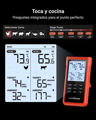 Termómetro para carne inalámbrico ThermoMaven X2