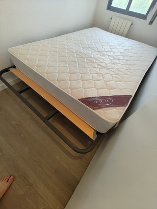 Cama 135x190cm: Somier, Patas y Colchón