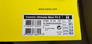 ZAPATILLAS CICLISMO MAVIC COSMIC ULTIMATE MAXI FIT