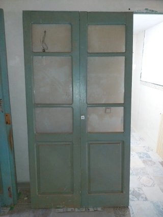 Puerta ínterior 2 hojas cristal