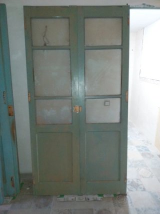 Puerta ínterior 2 hojas cristal