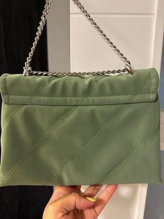 Bolso Parfois verde agua acolchado