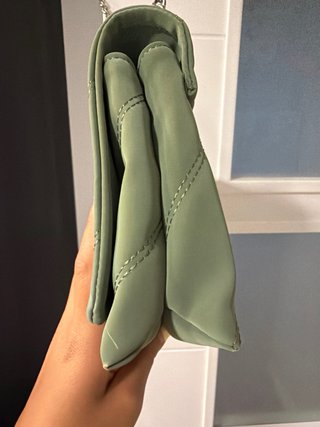 Bolso Parfois verde agua acolchado