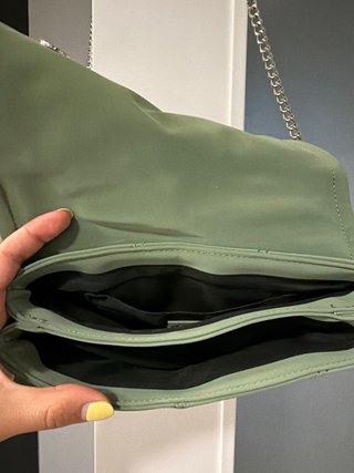 Bolso Parfois verde agua acolchado