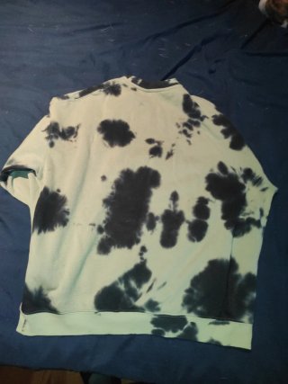 Sudadera H&M Tie-Dye Verde y Negra
