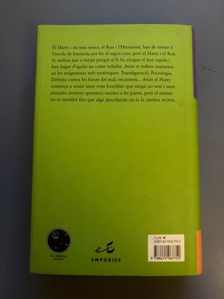 Libro harry potter y la cambra secreta