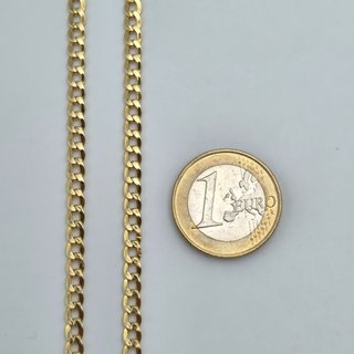 Cadena Barbada Cubana de oro de 18k. 11.1 g. 58cm.