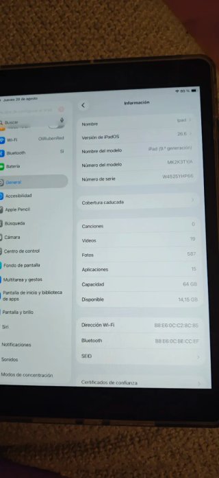 iPad 9ª Gen 64GB WiFi Negro