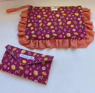 Bolso de mano con estampado de erizos