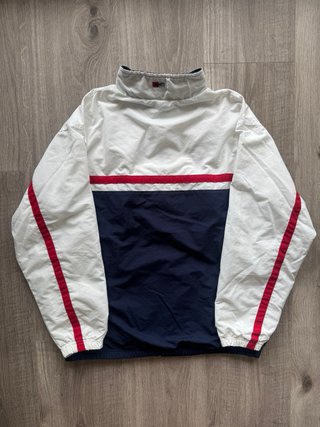 Reebok vintage Chaqueta 90s track blanca azul M