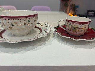 Set desayuno Navidad porcelana