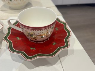 Set desayuno Navidad porcelana