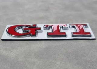 Logo Insignia GTI para Maletero Vw Golf Polo Fsi