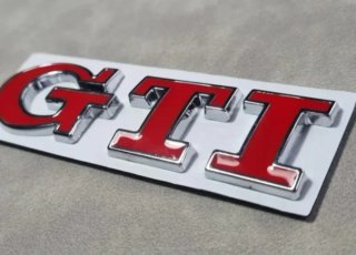 Logo Insignia GTI para Maletero Vw Golf Polo Fsi