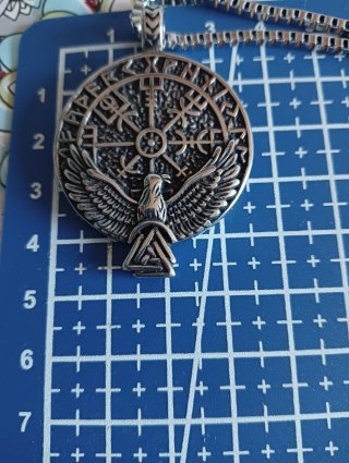 Collar Acero Brújula Vikinga Vegvisir