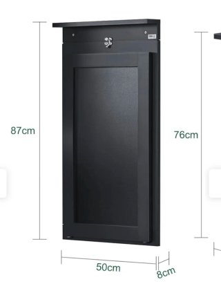 Mesa escritorio de pared plegable negra