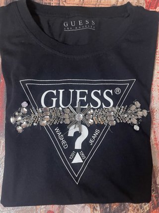Camiseta Guess Negra Talla M