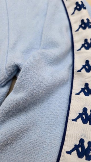 Kappa Mezza Zip Vintage Azzurro Oversize