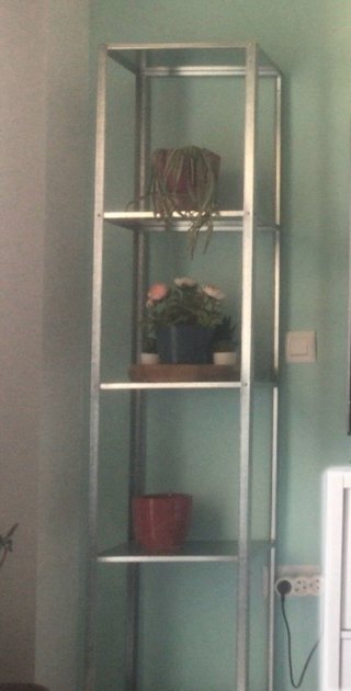 Estantería Metálica Ikea Negra/Gris
