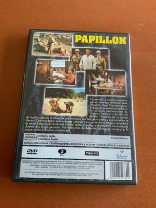 Papillon DVD Película Steve McQueen Dustin Hoffman