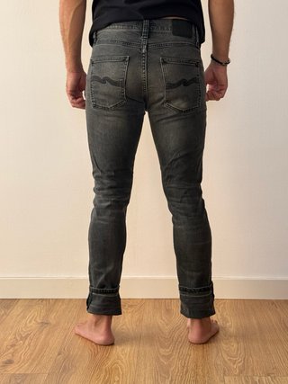 Nudie Jeans Lean Dean Gris Oscuro 28x30