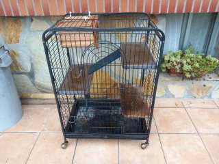Jaula para chinchillas o hurones
