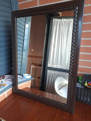 Espejo Vintage Madera y Cristal
