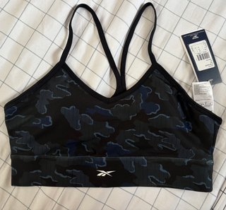 Sujetador deportivo Reebok Talla L negro y azul