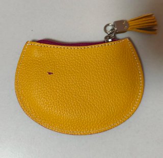 Monedero Capote Rosa con Tassel Amarillo