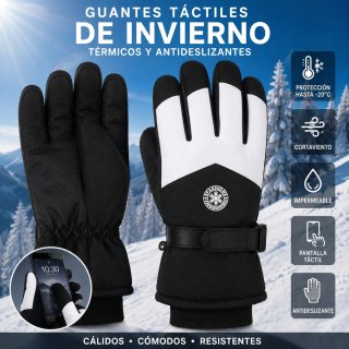 Guantes Táctiles Invierno Térmicos Antideslizantes