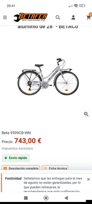 Bicicleta Urbana Atala Boston Blanca