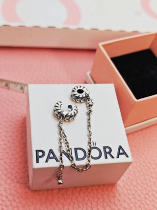 Pandora Cierre Clip Plata con Cadena