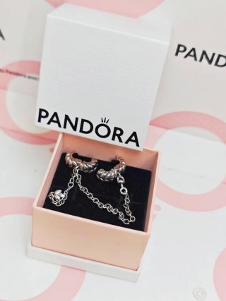 Pandora Cierre Clip Plata con Cadena