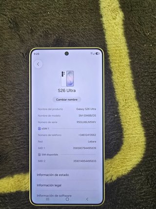 Samsung Galaxy S26 Ultra Blanco 2 semanas de uso