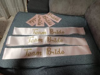 7 Cintas Despedida de Soltera Team Bride
