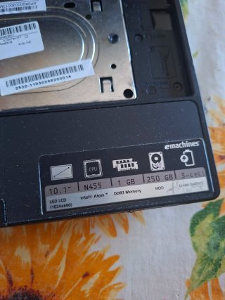 eMachines 355 Notebook per Ricambi