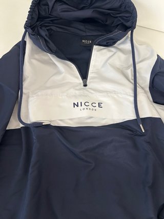 Cortavientos Nicce London Azul y Blanco